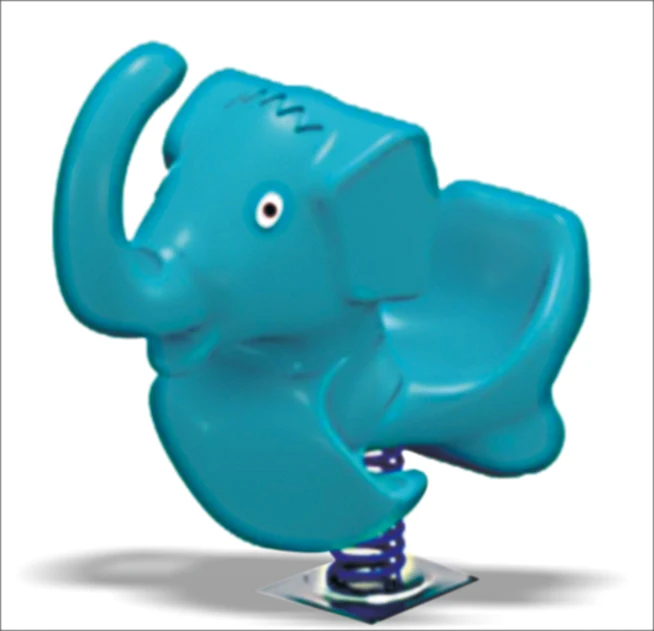 Car Shape Plastic Rocking Horse, Outdoor Children Spring Rocking Horse Toys