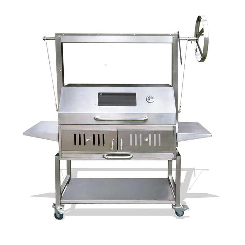Restaurant Kebab Shop BBQ Charcoal Grill Argentinian Grill With Lid