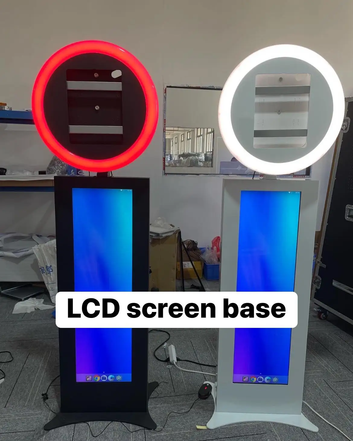 Or Party Photo Booth Shell 12.9 Inch Photobooth 3D Ring Light IRIS Hot Sales Ipad Photobooth Wedding Metal Flight Case 2 Years