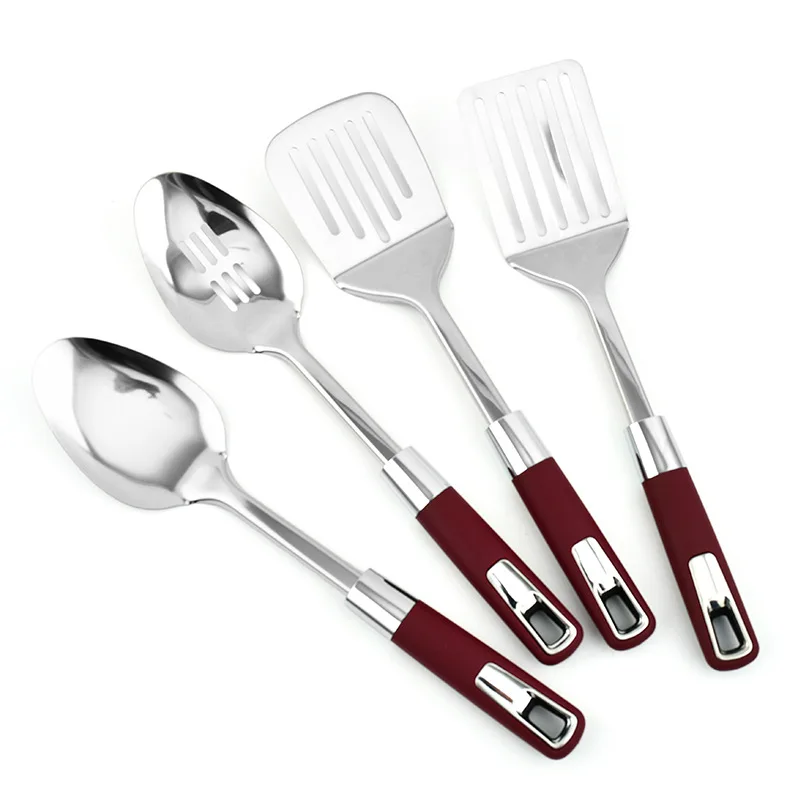 Stainless Steel Cook Soup Ladle Spoon Pasta Spoon Kitchen Tools Set Cooking Utensils Spatula