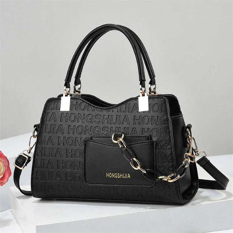 China trend mini chain luxury 2024 korean crossbody stylish leather handbag vintage wholesale