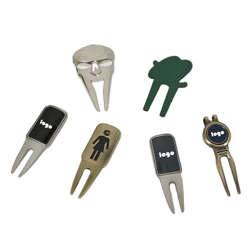 New 2024 OEM Repair Tool Removable Golf Ball Marker Zinc Alloy Outdoor Sports Durable Golf Accessories Stable Golf Divot Tool