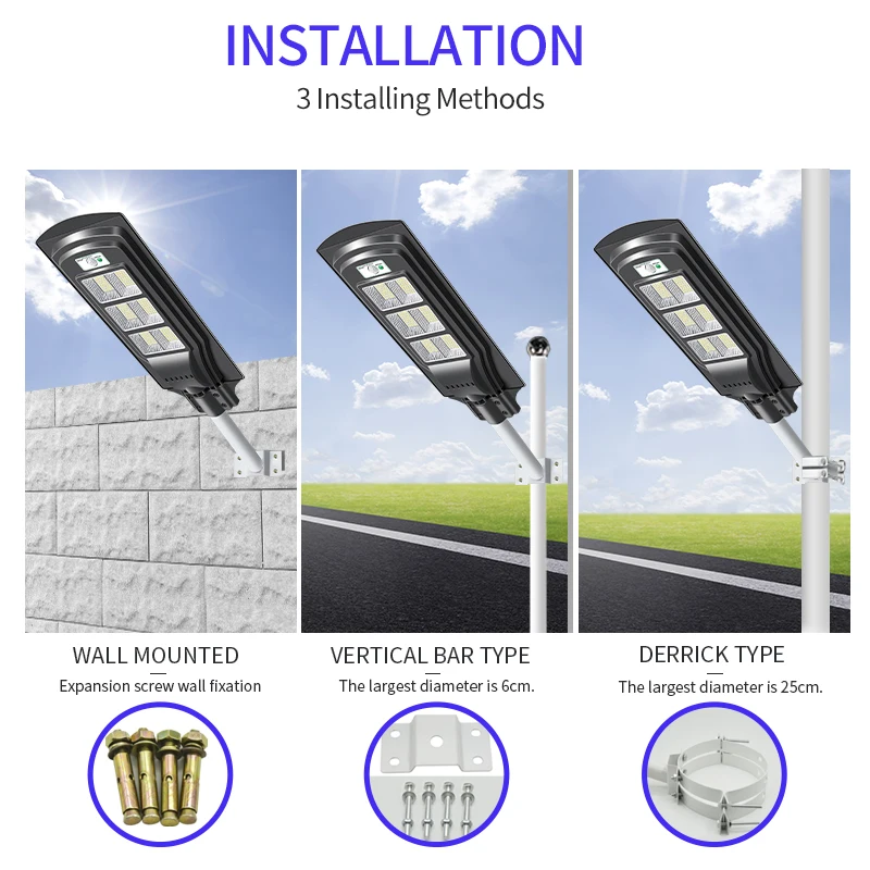 Factory Wholesale Road Lamp Integrated 150w Outdoor All In One Solar Street Light