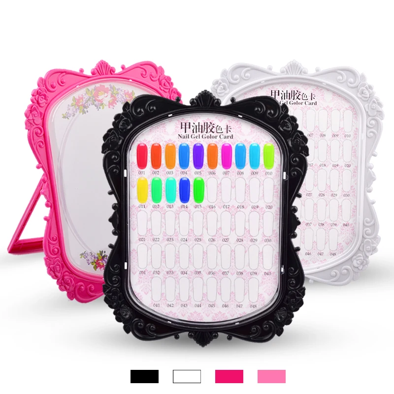 
Nail Frame Display Board 48 Color Card Rectangle Nail Display Cards Stand For Manicure Store 