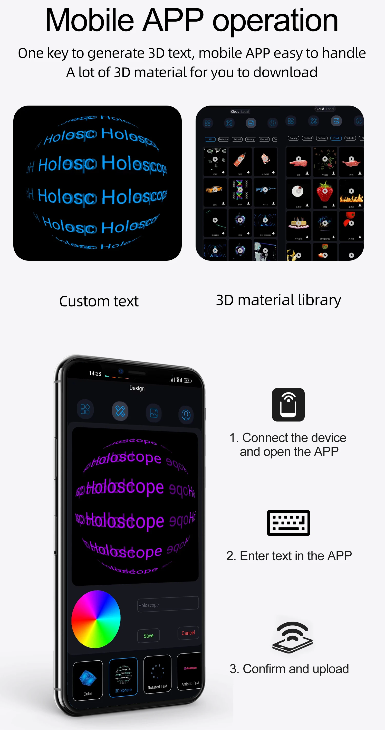 3D Holographic display Projector Live Hologram holograph projector 3d hologram fan System Stage Holographic Fan