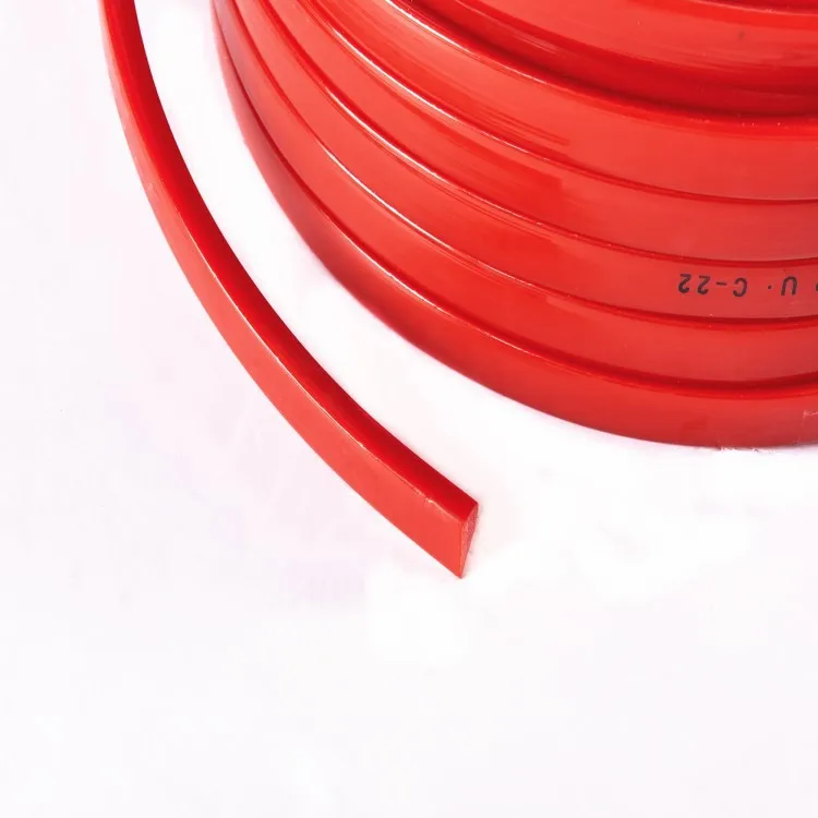 Eco-friendly high strength heat resistant TPU color rough round conveyor belt