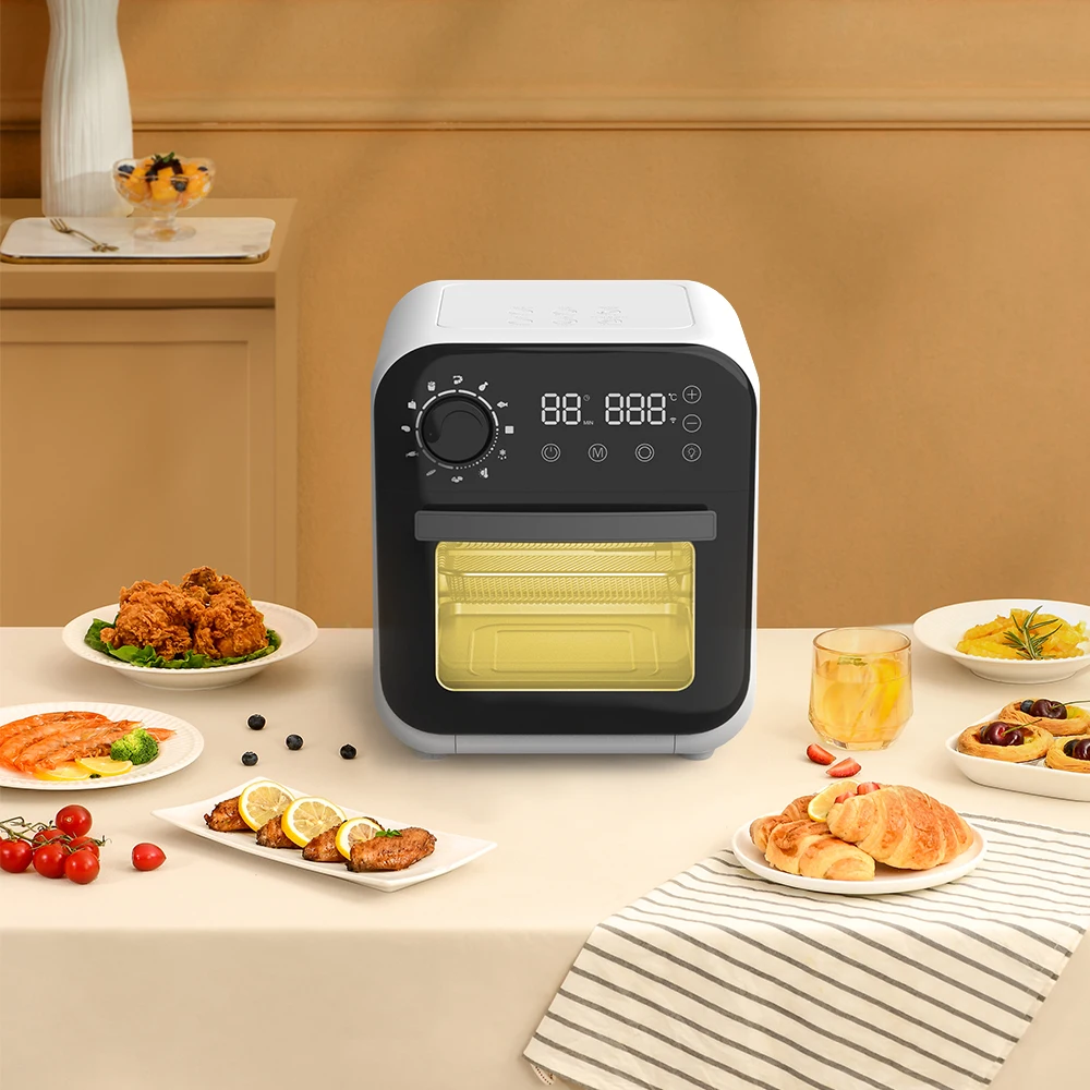 2024 New Design 12 L Cooker Air Fryer Oven Mini 2-in-1 Air Fryer Oven with built-in Smart Cooking Programs