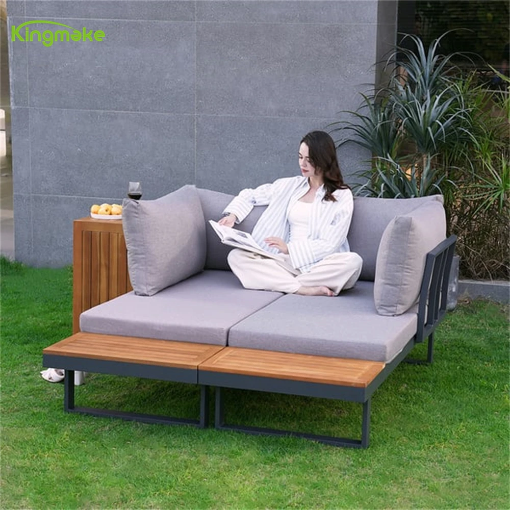 Modern Outdoor Sofa Patio Furniture set Round Rope High Quality Aluminum Garden  Balcony sofa Set