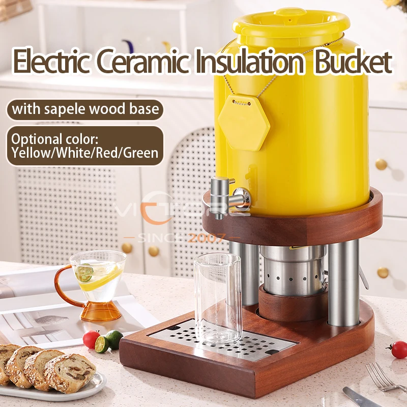 Restaurant hotel equipment juice dispenser supplies hot or cold 10L Ceramic milk dispenser