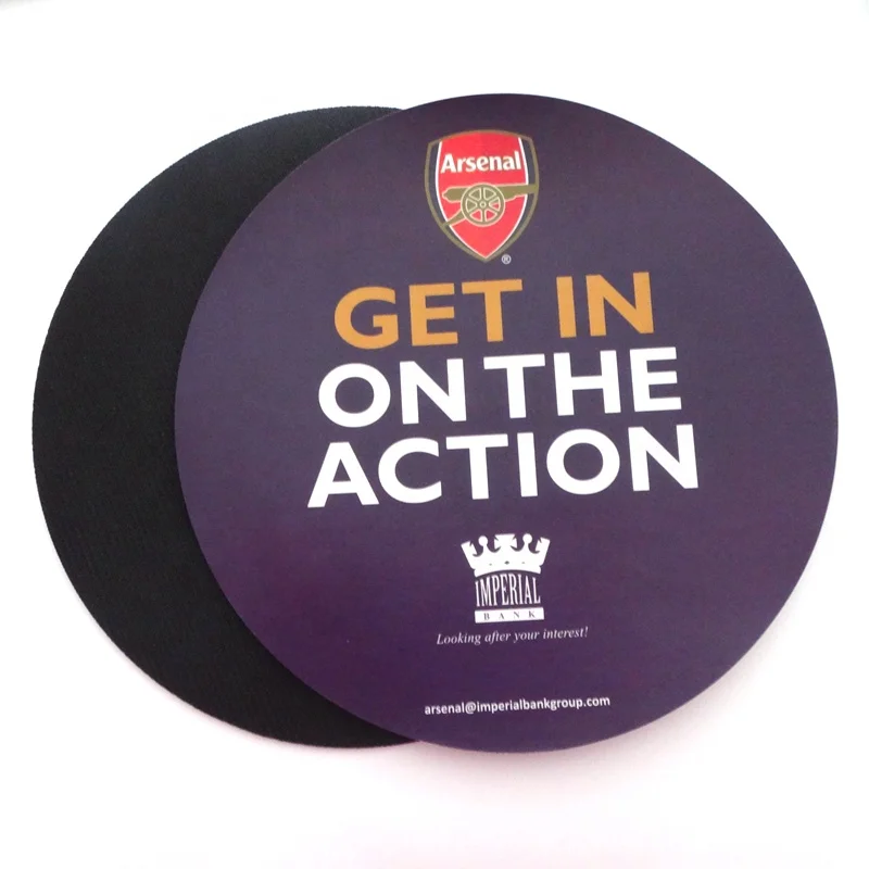 Полноцветный Печатный дешевый крафт-резиновый коврик для мыши