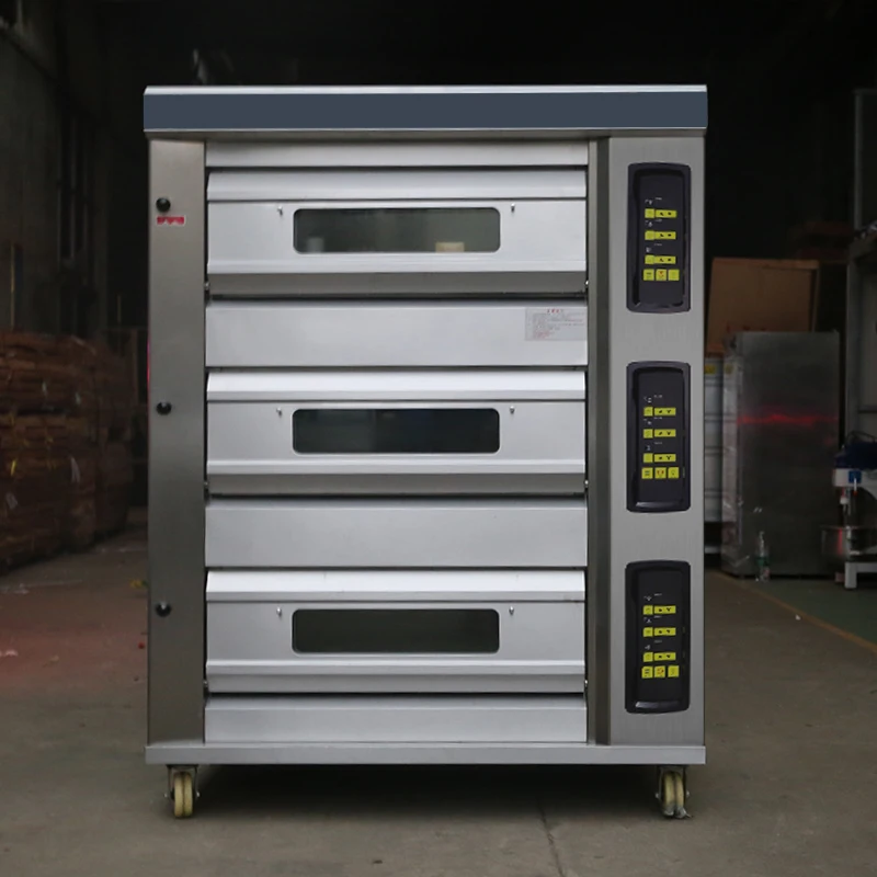 Commercial Deck Bakery Cake Bread Baking Gas Pizza Oven Price For Sale