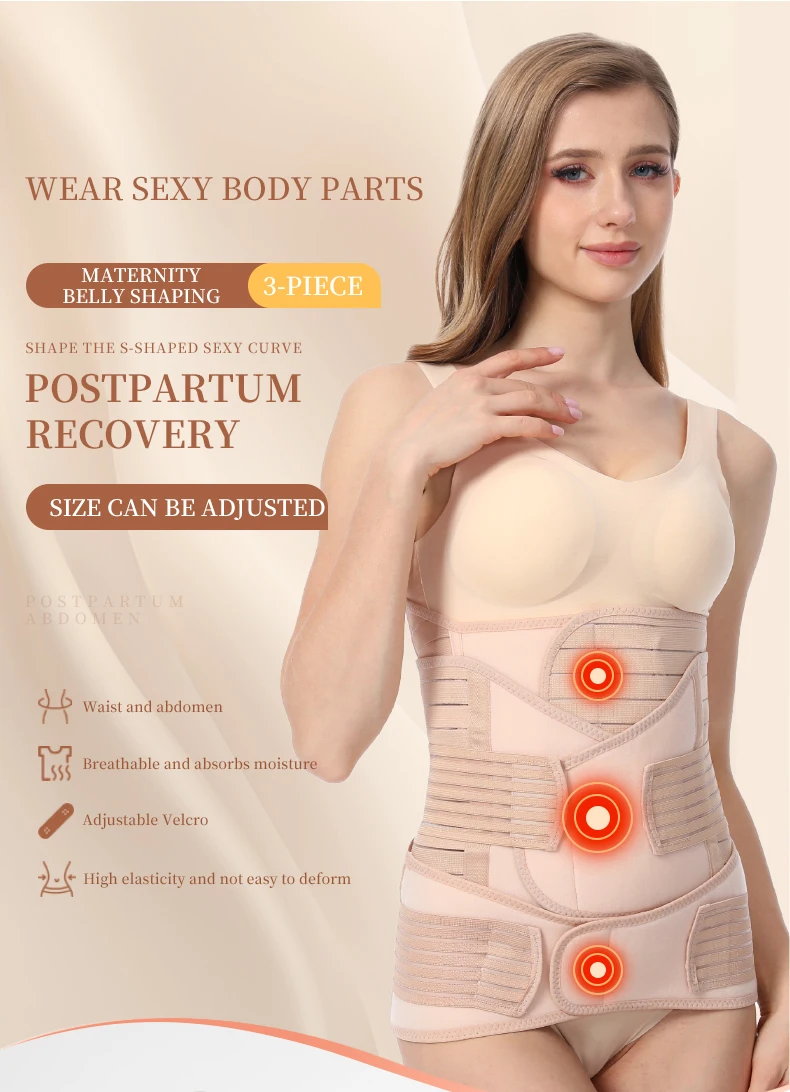 RUNYI best seller 3 In 1 Postpartum Belly Support Belt postpartum belt For Women After Surgery Postpartum Recovery Wrap