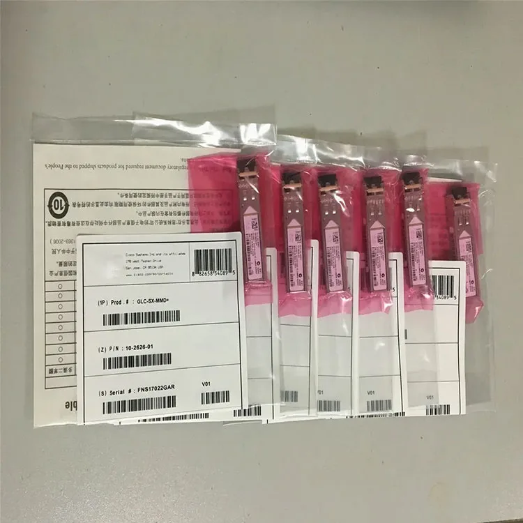 100% new original GLC-SX-MMD 1000BASE-SX SFP transceiver module, MMF, 850nm, DOM GLC-SX-MMD