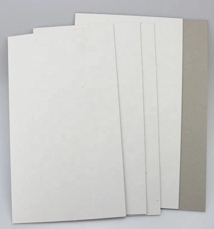 
Duplex board one side white with grey back grey board paper 