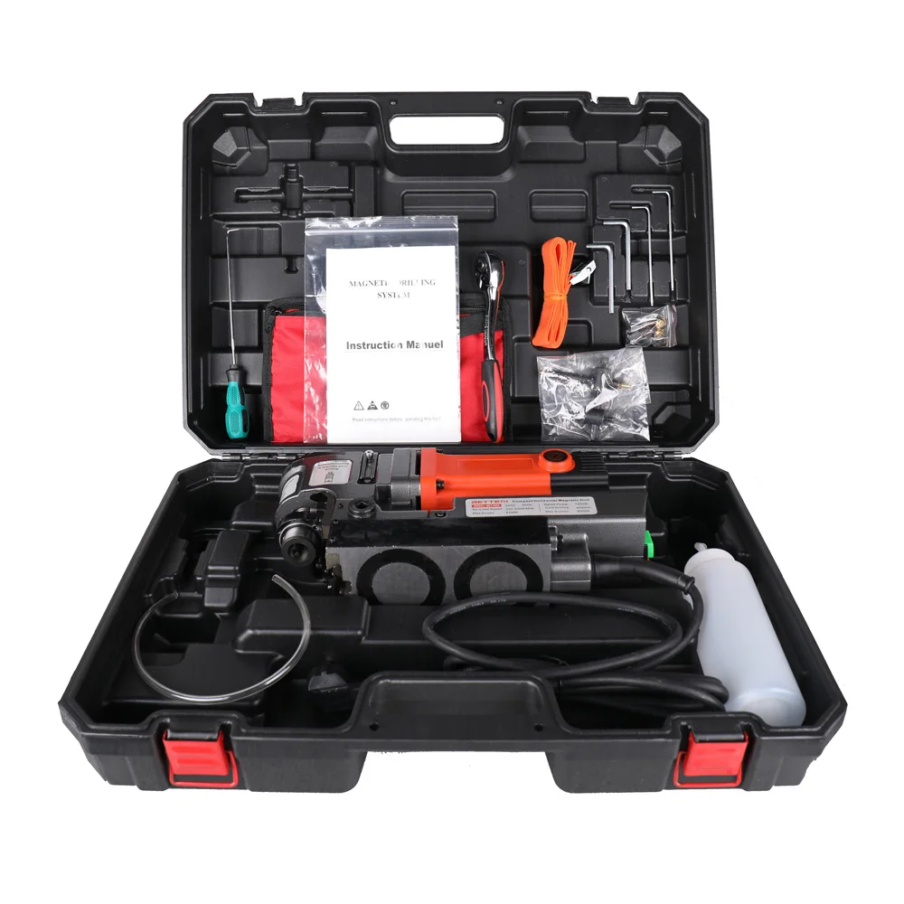 BETTERI Low Profile Magnetic Drill Machine BET-50W 180mm height for small place drilling