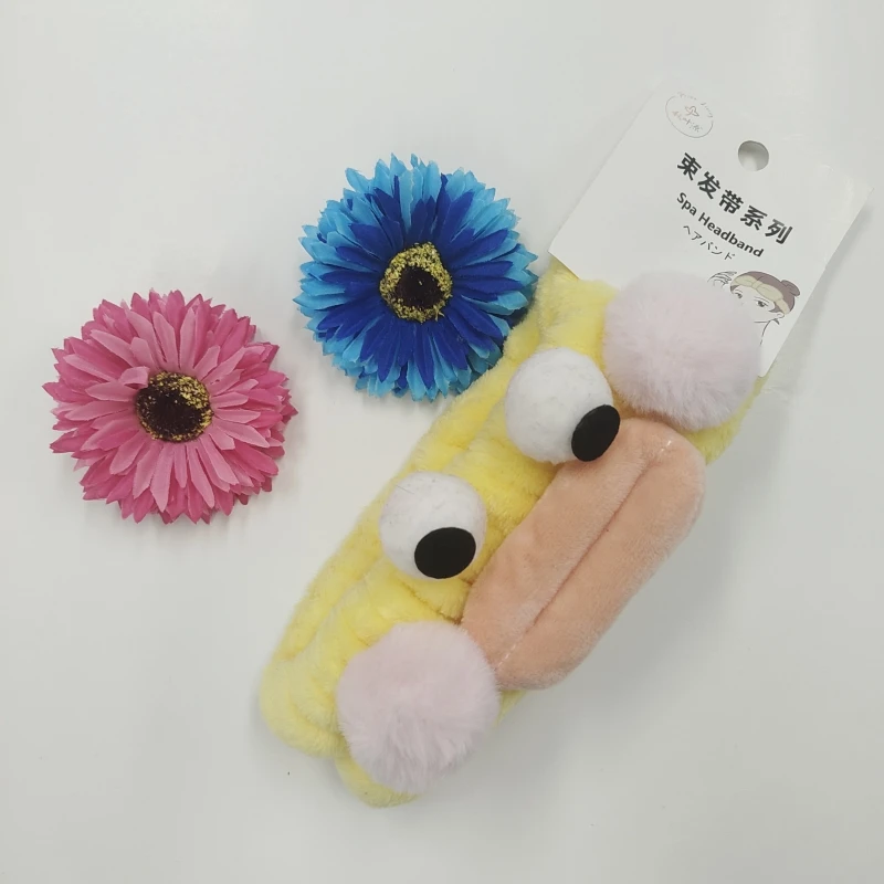 Hot Sale Spa Headband Cartoon Cute Facial Makeup Head Band Microfiber Soft Head Wraps for Women Girls Washing Face Beauty