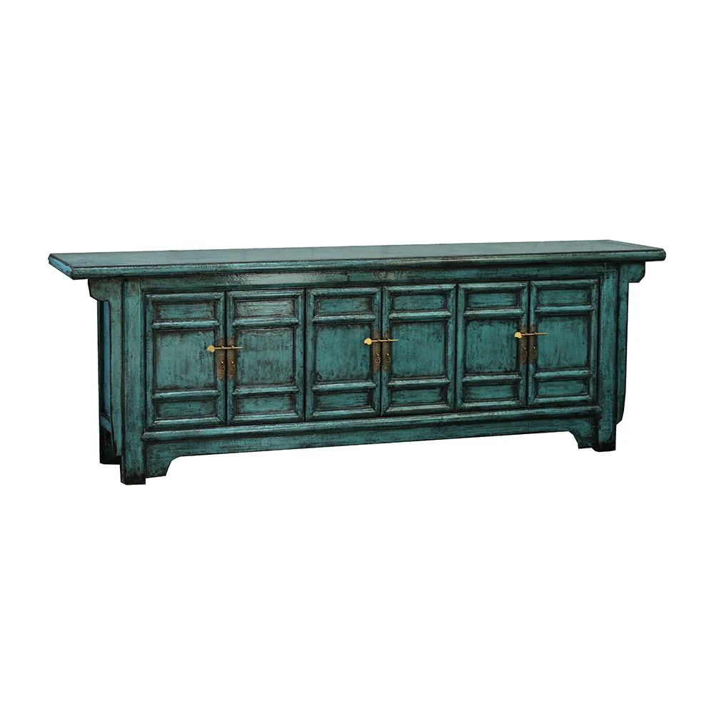 wholesale Chinese antique reproduction high Glossy handpainted tv cabinet