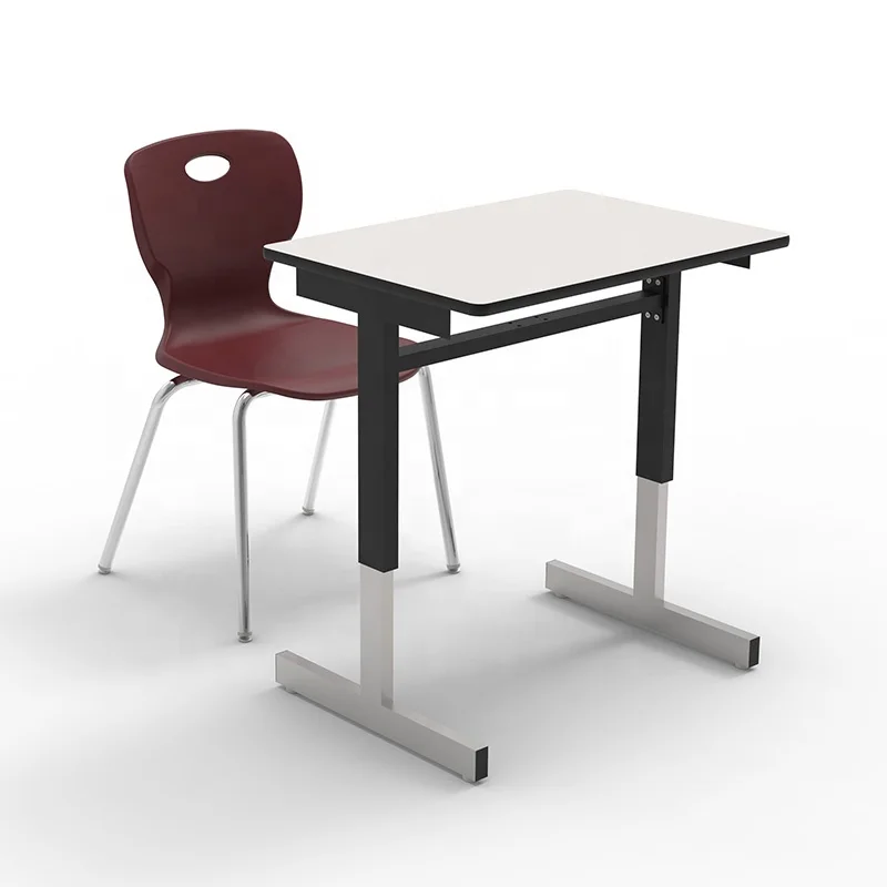 wooden student desk adjustable height student study desk school