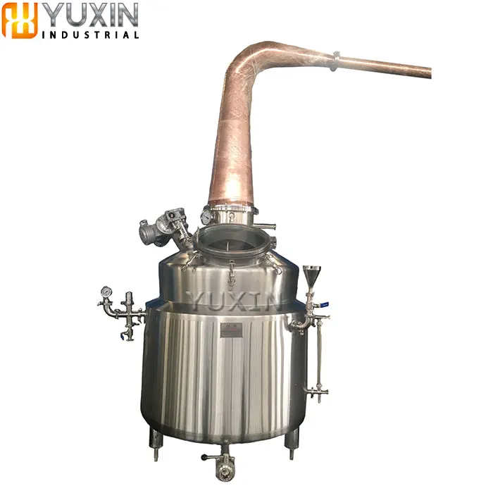 copper / stainless industrial spirit whisky brany gin distillation equipment