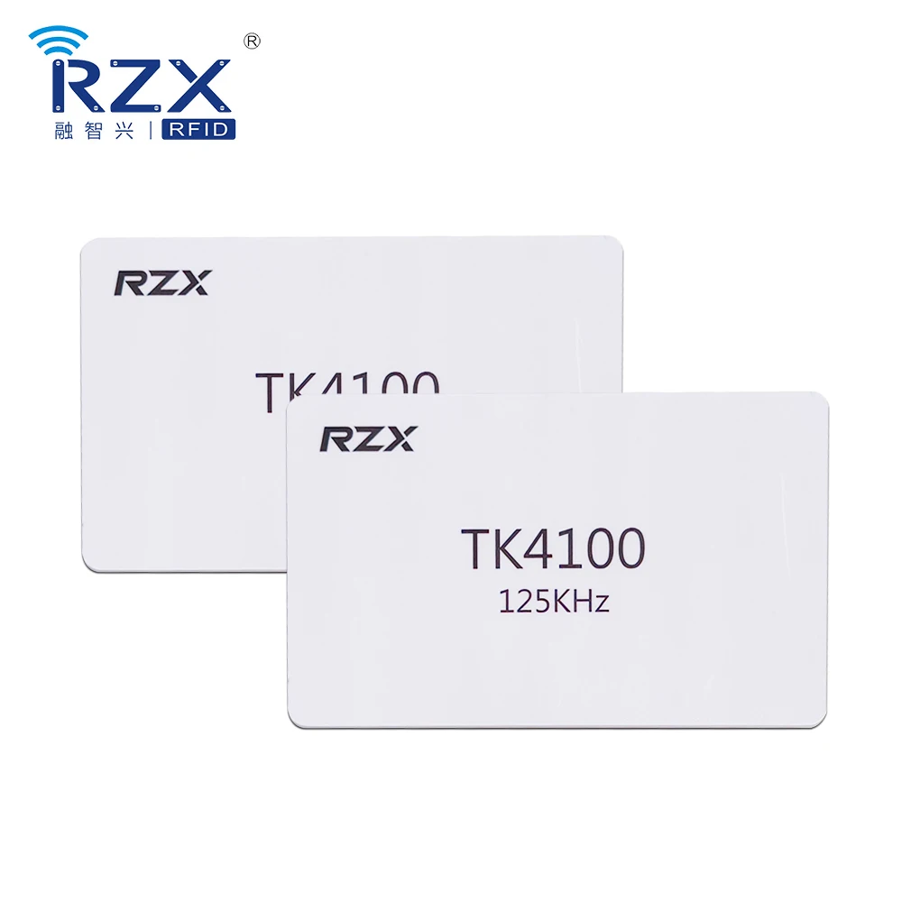 In Stock Wholesale LF TK4100 PVC Blank White Card Printable Logo High Quality Plastic Card for Access Control