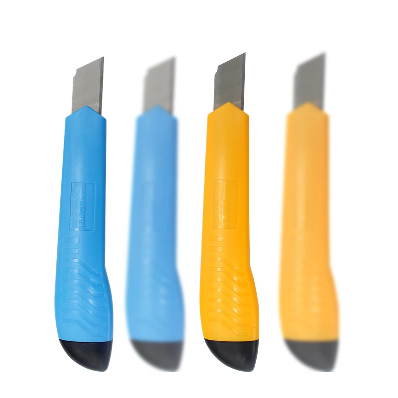 
school supplies hot style High Quality available blue yellow Plastic and metal sk 5 economy utility art knife for office 