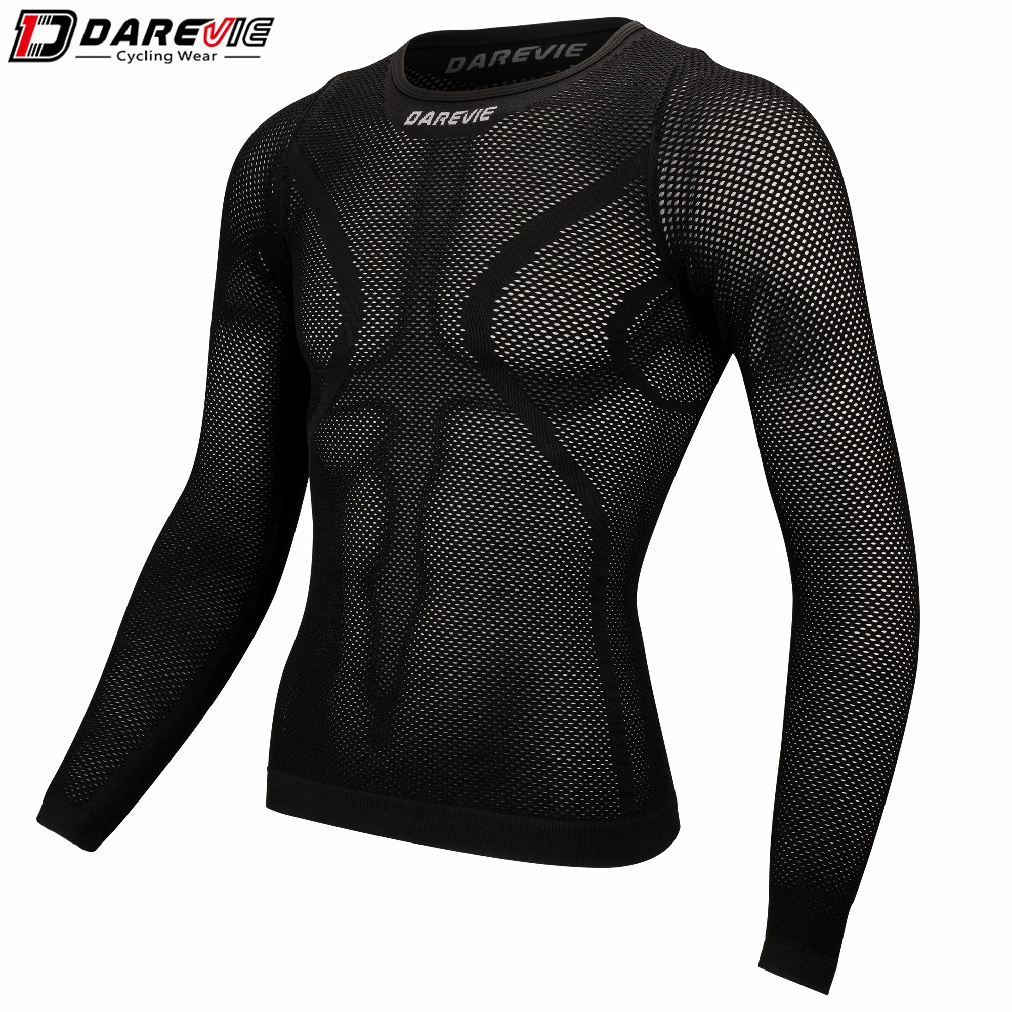 Men Gym Compression Under Base Layer Tops Absorb Sweat Quick Dry Blank Seamless Shirts Football Base Layers