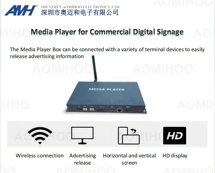 RK3568 Android 11 TV Box 4GB 32GB 4K Smart Media Player Set up Box for digital signage display