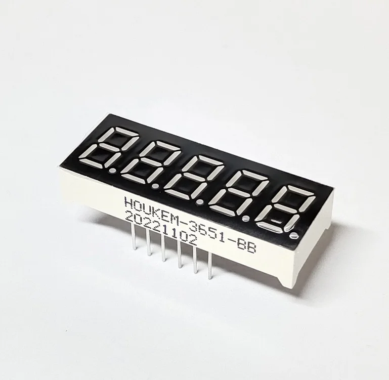 0.36 inch 4 bit Common Anode Digital Tube yellow LED Digit Display 7 Segment 0.36 inch