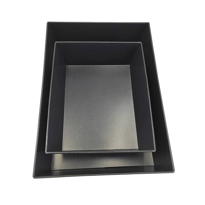 Home kitchen Bakery Use Rectangle Aluminum Metal Non Stick Detroit Pizza Pan Pizza Baking Tray with Lid