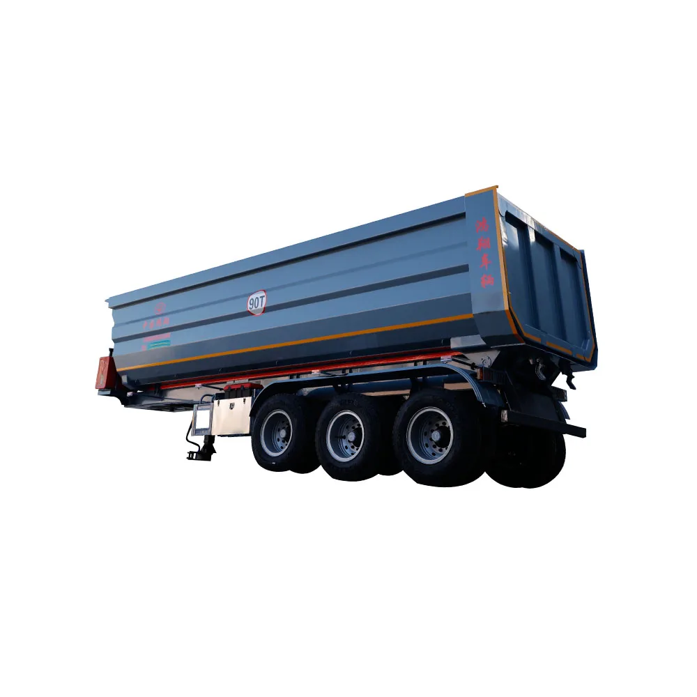 best quality hot sale low transportation costs 13t axle suspension system semi trailer dump truck price