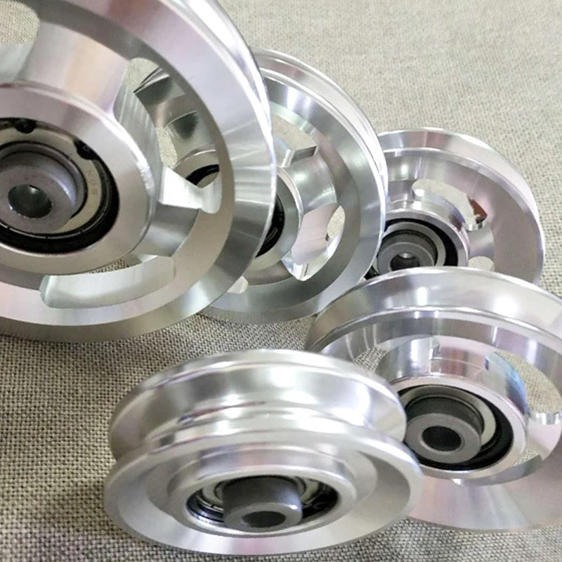 Professional custom machined aluminum alloy for automotive engine timing pulley