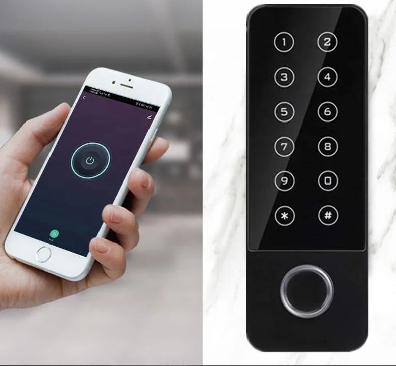 Wifi Tuya Waterproof Door Access Control System Standalone Keypad Rfid Card Reader Fingerprint Door Access Control