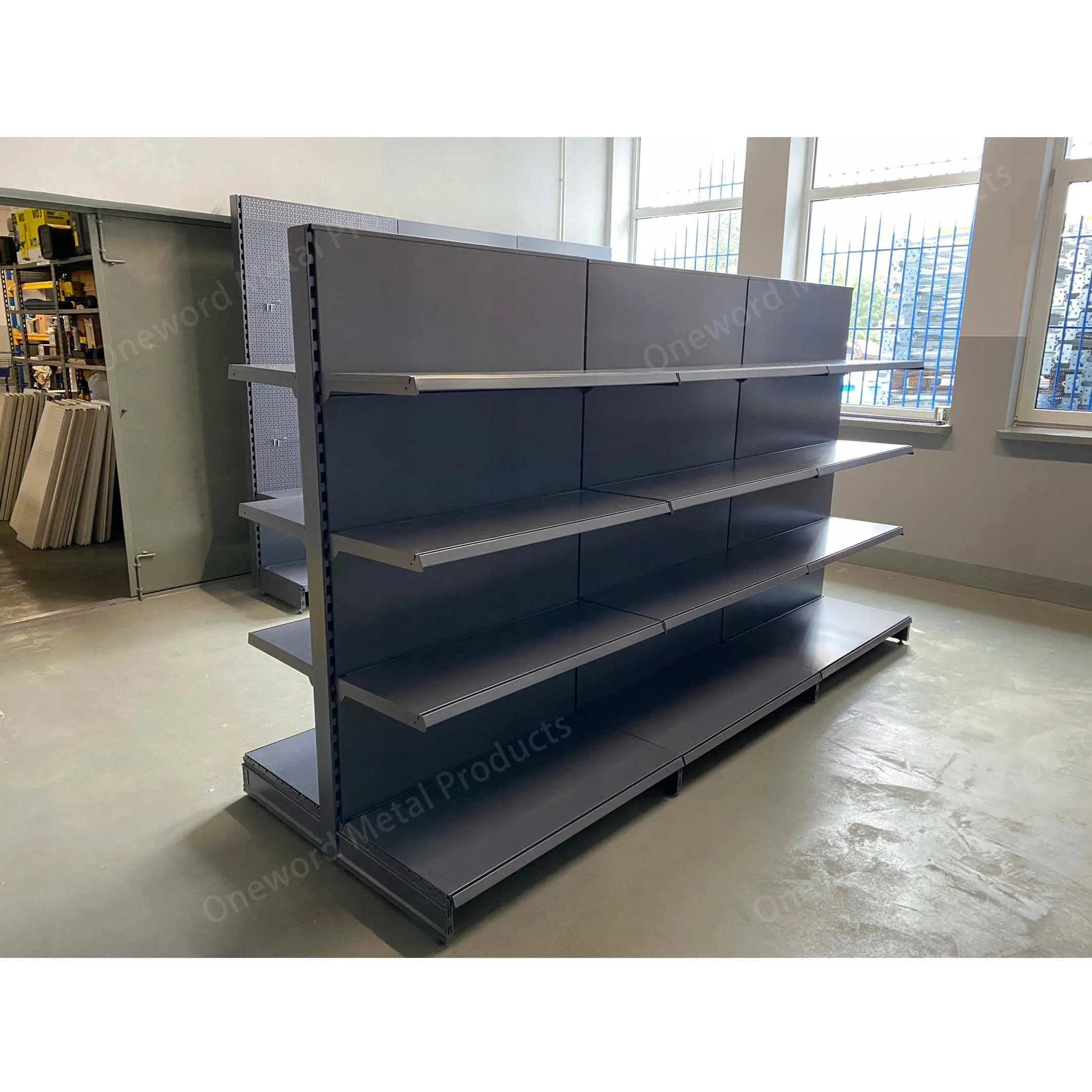Manufacturer Metal Retail Shelf Display Supermarket Gondola Shelving Rack Shelves For Retail Store Price