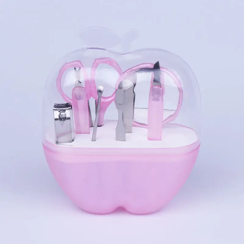 Cheap Multi Color 8 pcs Beauty Manicure Tools Nail Clipper Cutter Kit Grooming Pedicure Set
