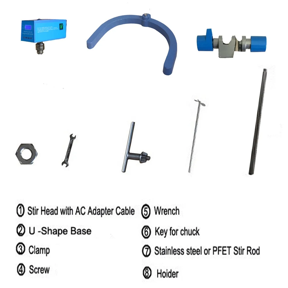 50l heavy duty laboratory liquid mixer digital overhead electric stirrer