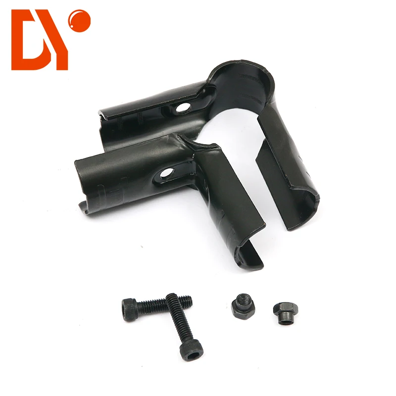 HJ-5 28mm Lean tube Fitting Connector for pipe rack system horizontal connection