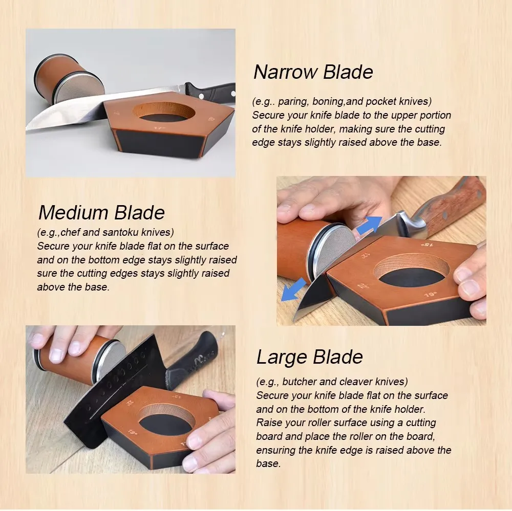 Multi-Angle Magnetic Diamond Rolling Knife Sharpener Knife Sharpener Kit Tumbler Knife Sharpener