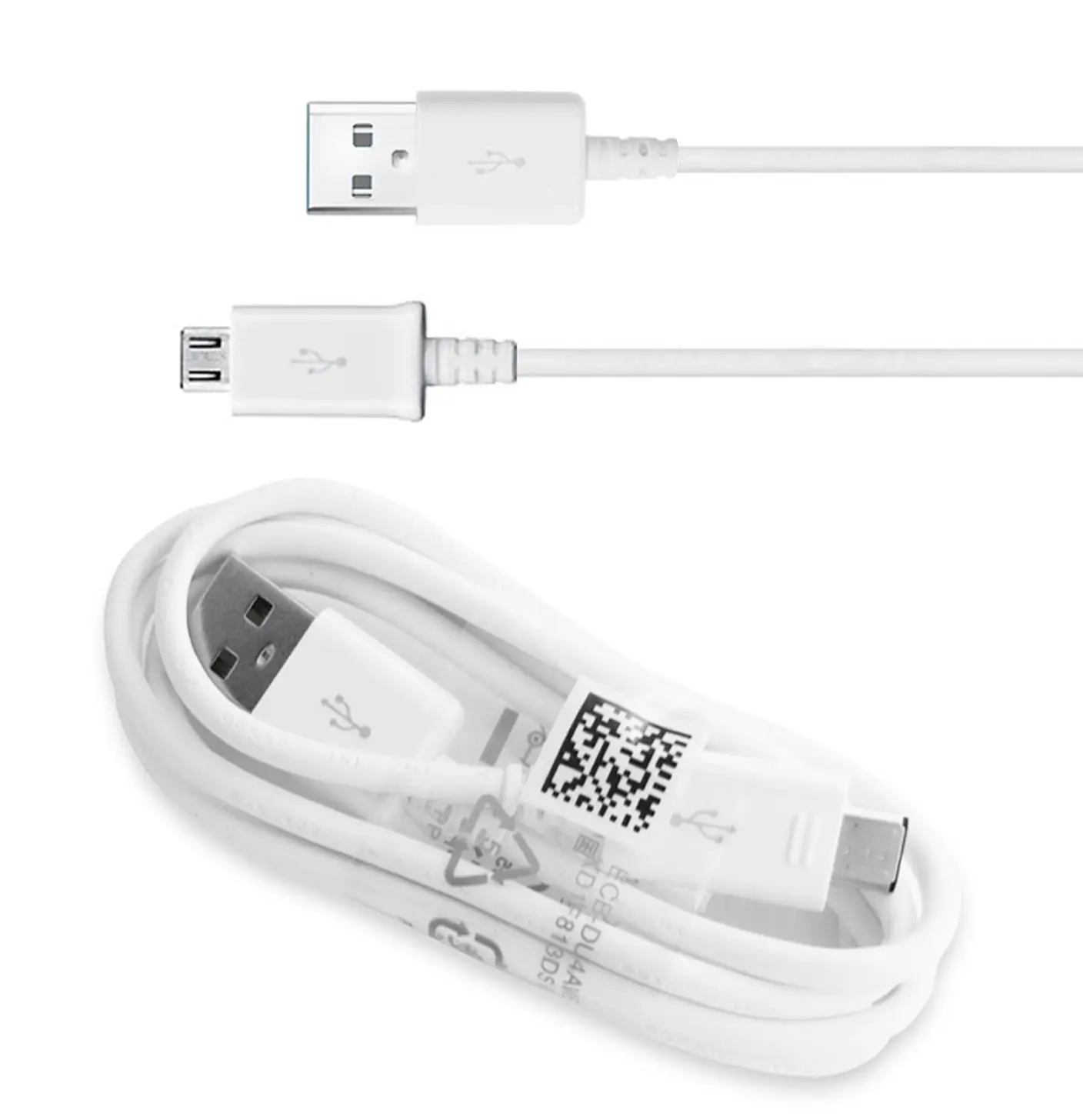 Быстрая зарядка кабели для передачи данных Оригинальный OEM Micro USB V8 Android мобильный телефон кабель Samsung S6 S7 Note4 S4 S3 1 2 M 4FT зарядное
