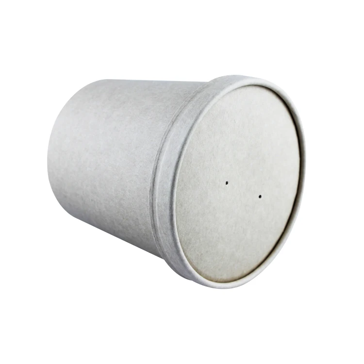 
Factory Price Disposable Round Kraft Paper Soup Cup For Party Supplies 