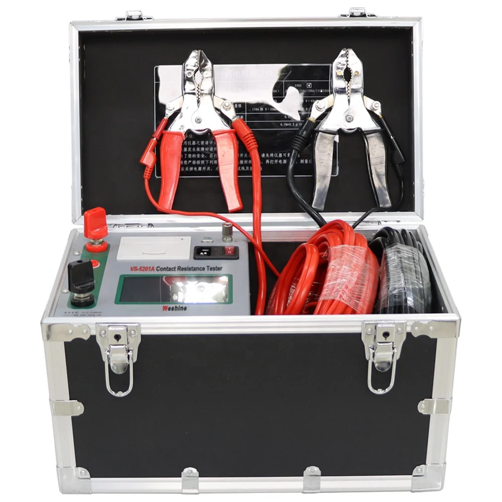 Weshine VS-5201A 200A контактное сопротивление 100A 400A 800A microhm измерения контактного сопротивления 200a