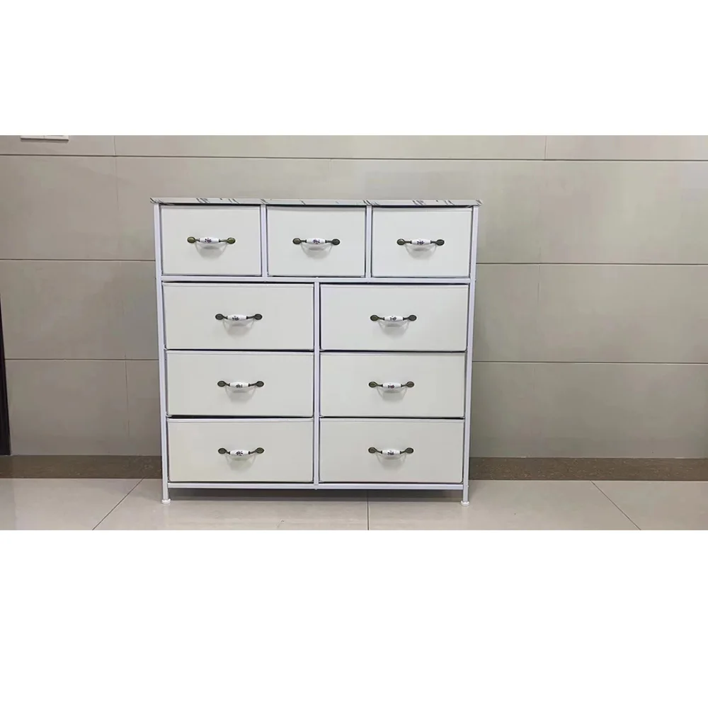 Античная кожаная Дизайнерская тумбочка с выдвижными ящиками шкаф для хранения мебели