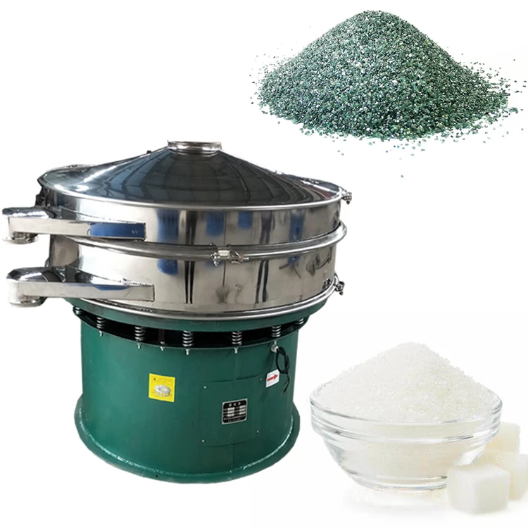 Palette sugar 600-1800mm size rotary vibrating screen for powder granule sieving