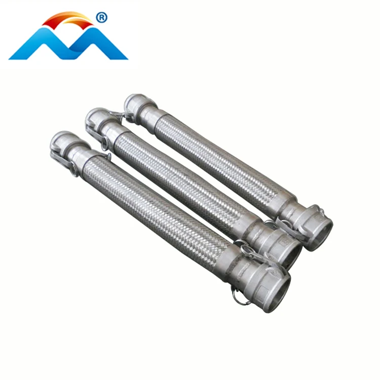 China supply ASTM heating resistance high pressure ss 304 316L  AISI braided metal hose