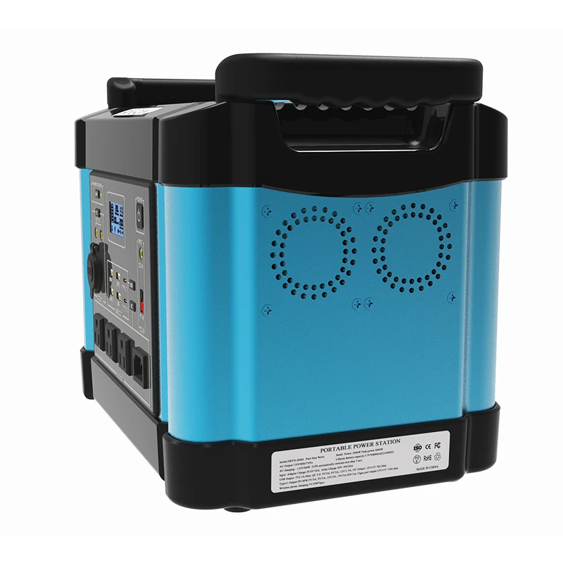 1500W Portable Power Bank Portable Energy Storage Solar Power Generator for Camping Portable Power Station