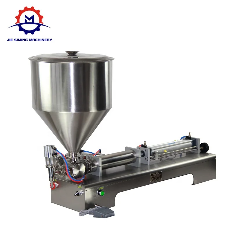 Semi Automatic Ice Cream Water Liquid Honey Juice Sauce Soft Drink Tomato Paste Filling Machine Single-head Filling Machine
