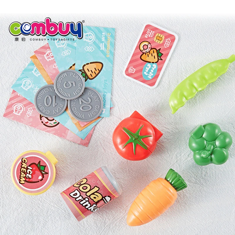 Supermarket plastic electronic toy cash register for kids