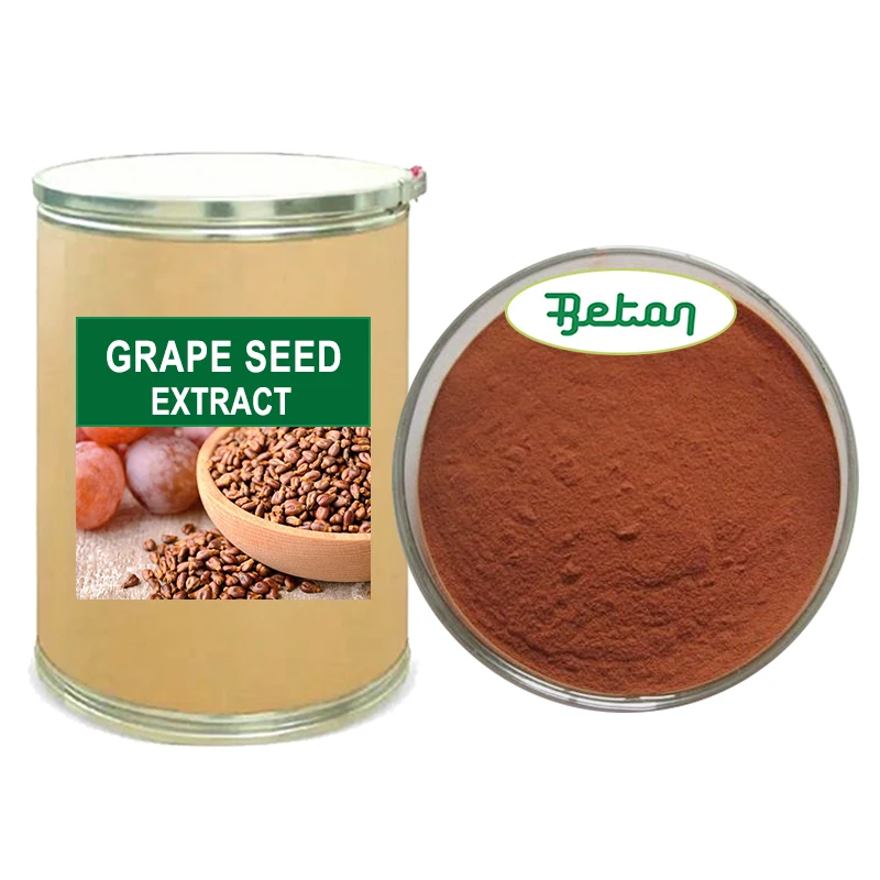 US Warehouse OEM Proanthocyanidins High Quality 95% Grape Seed Extract Powder Cosmetic 95Opc 95% Proanthocyanidins