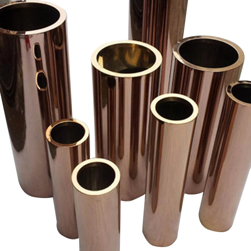 Stainless Steel Tube Manufacturer Inox SS AISI ASTM A554 Stainless Steel Welded 201 316l Golden Stainless Steel Pipe Tube 304