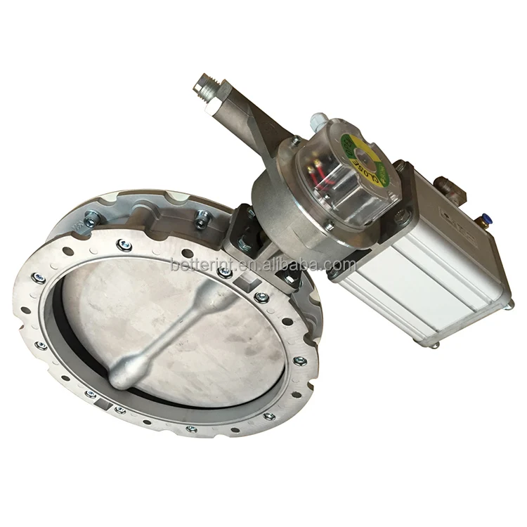 SICOMA SD350 Single flange Pneumatic Powder Butterfly Valve DN350 for Cement Silo