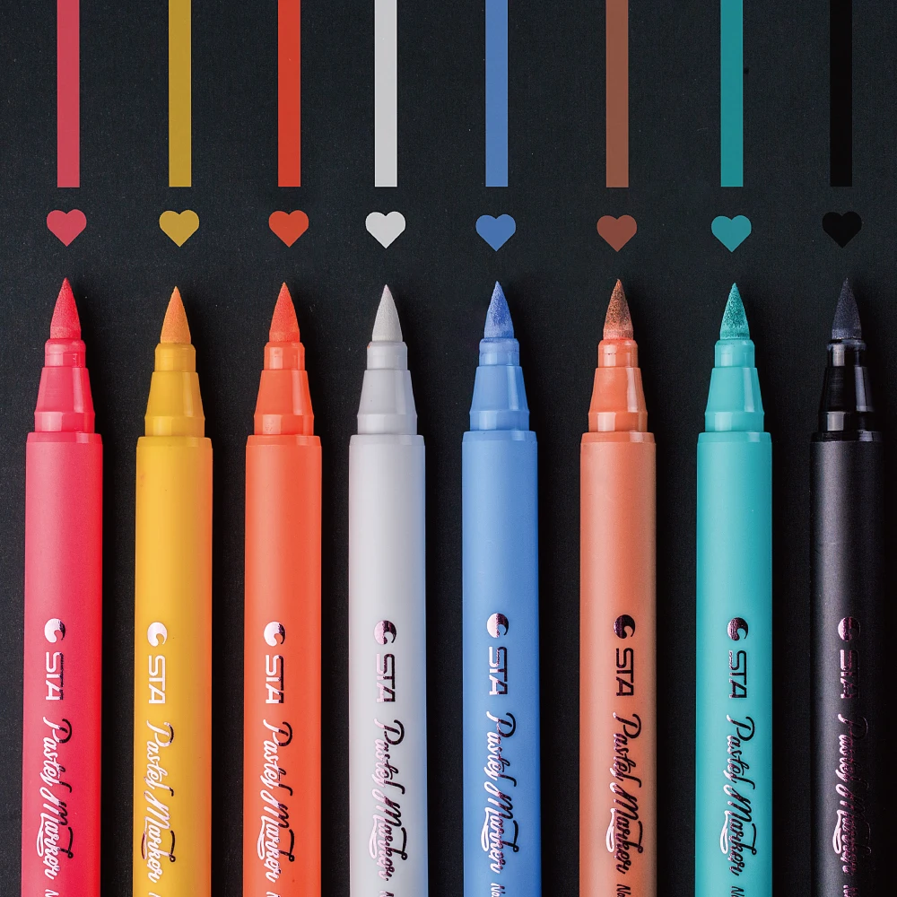 Acrylic Paint Pastel Color Markers Set Water-Based Permanent Pigment Ink for Adults and Kids Drawing Adult and Kids Marker Pen